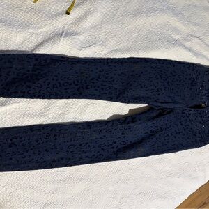 Zara Velvet Leopard Print Jeans